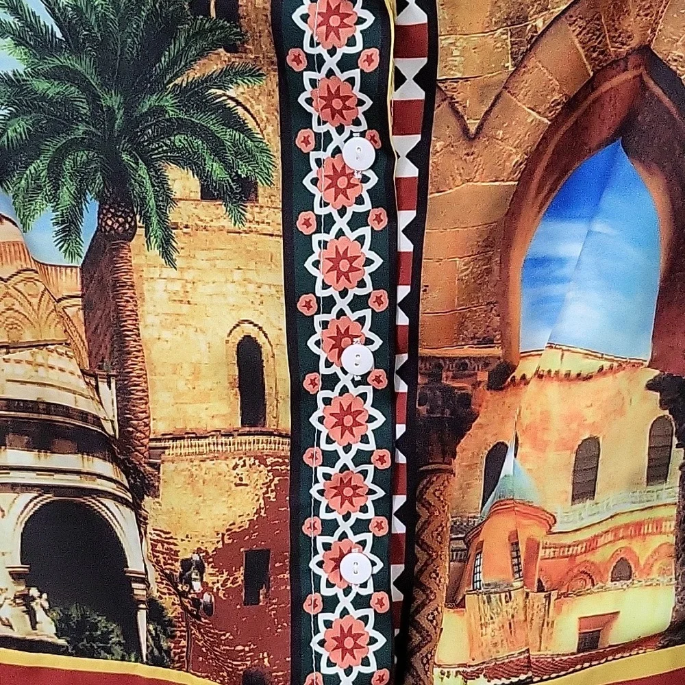 Floral Art Print Dress - Picture 8 of 9